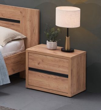 Nachtkastje erwin Nachtkast decor franse eik Houtkleur 40x58 cm – stijlvol en praktisch