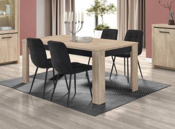 eettafel Esprit in bleke eik 190x90cm