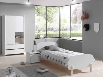 2 deurs kledingkast Aline in bleke eik