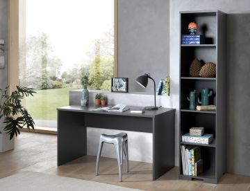 Bureau Londen antraciet bureau Antraciet 65x140 cm – stijlvol en praktisch