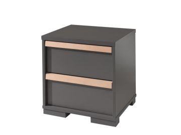 Nachtkastje Londen antraciet nachtkast Antraciet 40x49 cm – stijlvol en praktisch