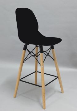 Design barkruk MAS polyprop zwart