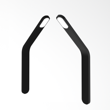 Accessoires Morinne - optie van 2 led spots voor brugkast Wit-bruin 2x4 cm – stijlvol en praktisch