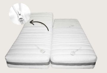 Matras optie duo matras - verbinding met ritssluiting- – stijlvol en praktisch
