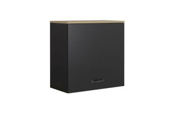 Keukenmeubels Manchester zwart keukenelement  hangkast 1 deur 60cm Zwart 32x60 cm – stijlvol en praktisch