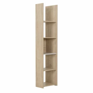 Boekenkast boekenrek hoekvorm Straw Lichte eik 32x35 cm – stijlvol en praktisch