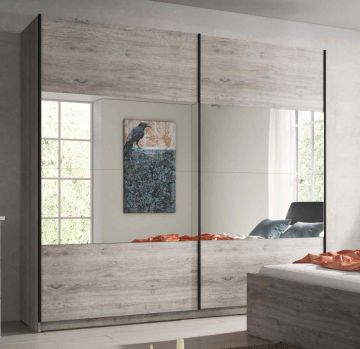 Schuifdeurkast  thibaud in grijze eik 