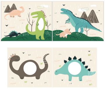 Bedspeelgordijn DIinosaurus