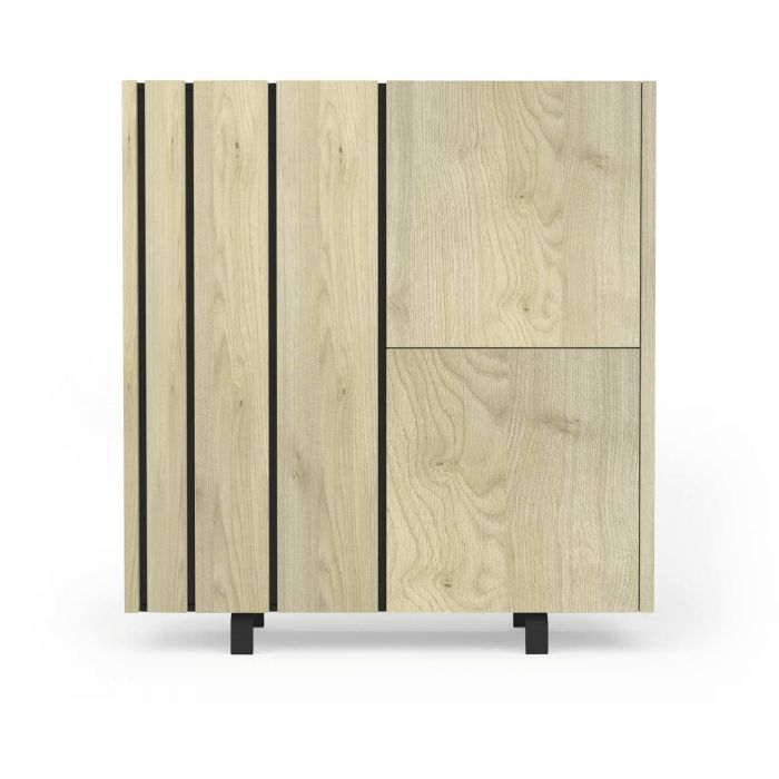 Argentier | SCI_18SB3430 | Russel - meuble bar 140cm en décor chêne claire 