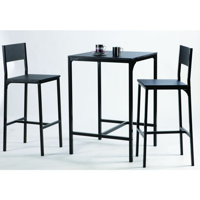 Cuisine - Ensemble table & chaises | DE_365746 | Mange-debout hauteur 87 cm kool avec 2 tabourets assorti 