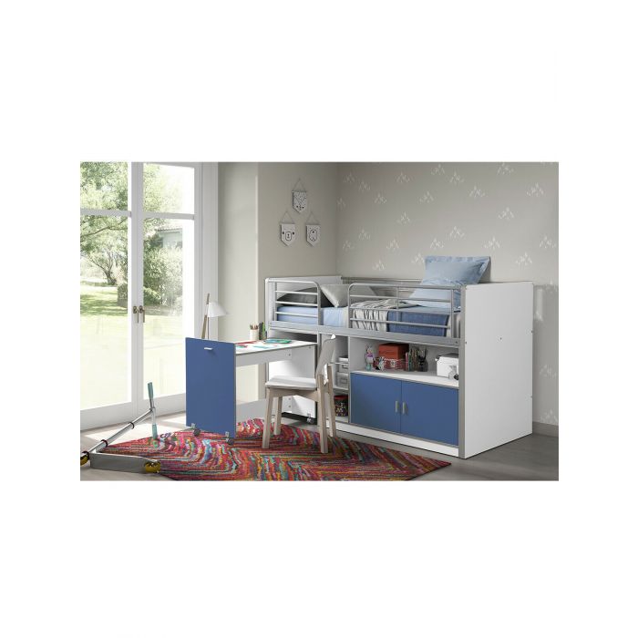 Lit compact Bonny HS91 Bleu Lit surélevé - Chambre Enfant - Chambre à coucher | VI-BONHS9107 | Lit compact Bonny HS91 Bleu