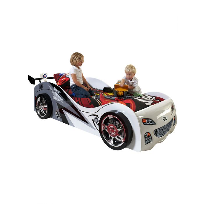 Auto- & Themabed - Kinderkamer | VI-SCBB200W | autobed WIT BRAP BRAP  