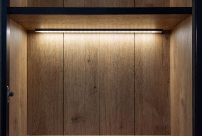 Vrijstaande glazen vitrine - Vrijstaande vitrine met LED-verlichting